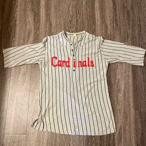 Cardinals 3/4 sleeve pinstripe shirt